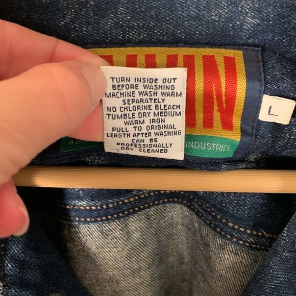 Vintages Calvin Klein denim acid washed trucker jacket mens size large - Picture 4 of 15